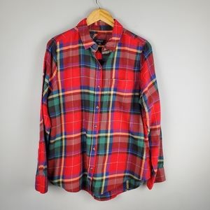 CHAPS Beautiful Plaid Super Soft Flannel, Size L